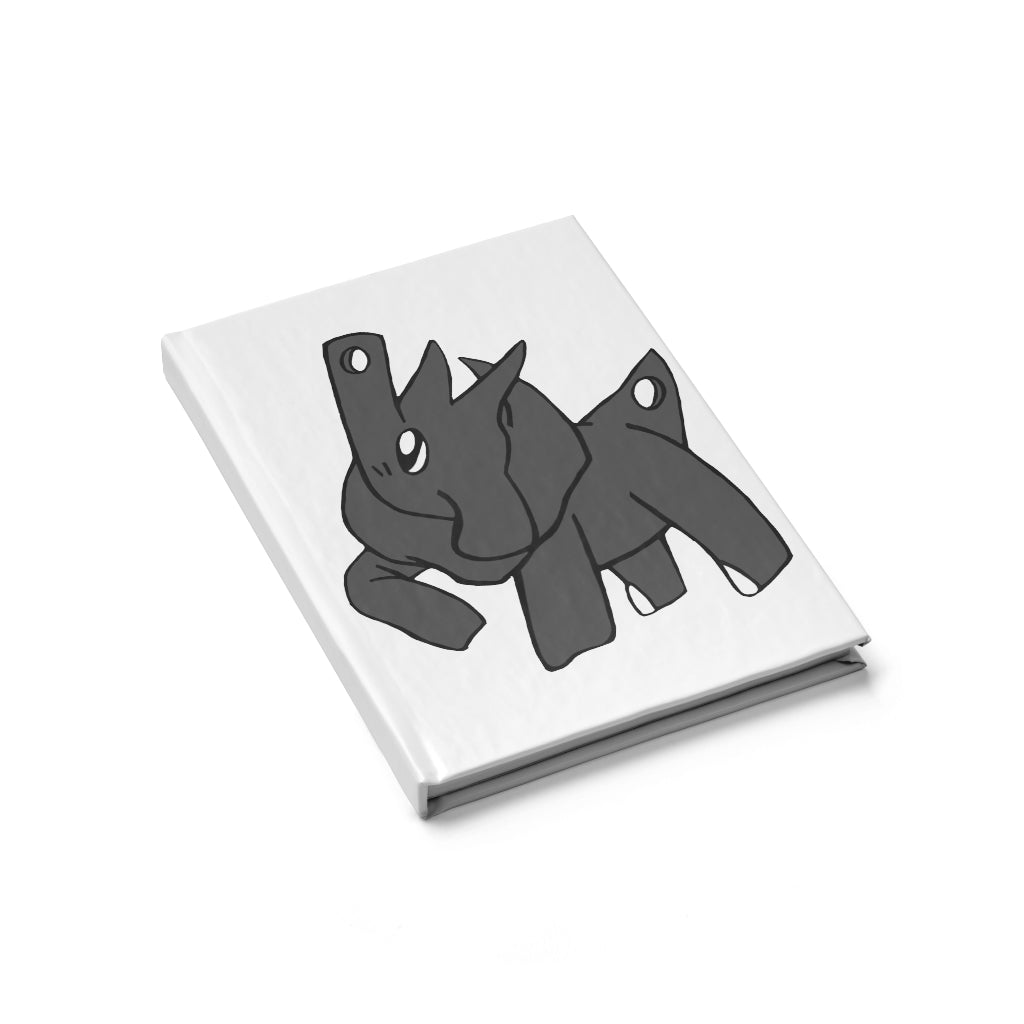 Electron Journal - Blank with hardcover and wraparound print, showcasing its blank pages for creativity.