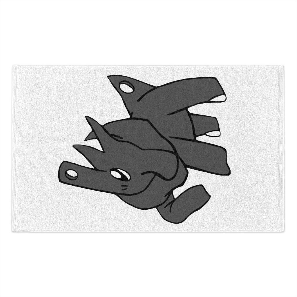 Electron Rally Towel, 11x18 inches, featuring absorbent cotton and soft printed mink polyester, personalized design options.