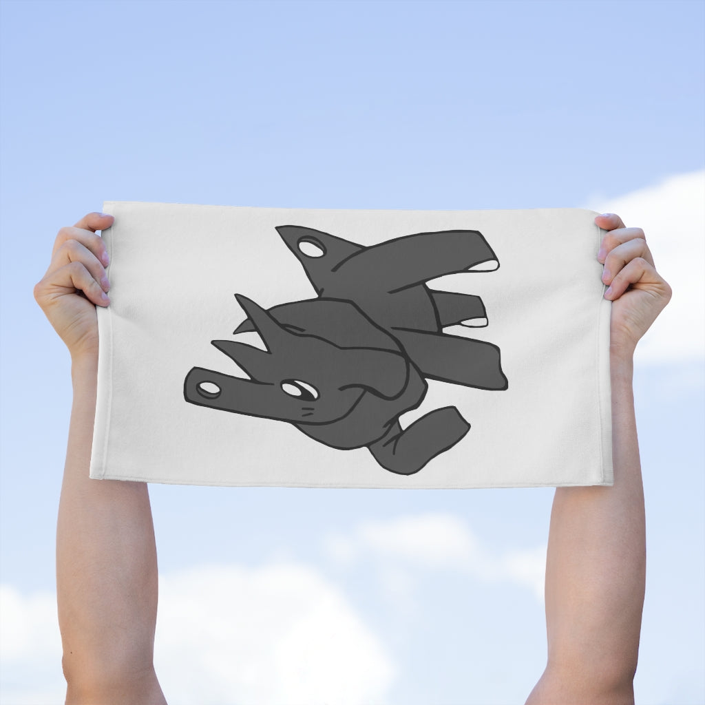 Electron Rally Towel, 11x18 inches, featuring absorbent cotton and soft printed mink polyester, personalized design options.