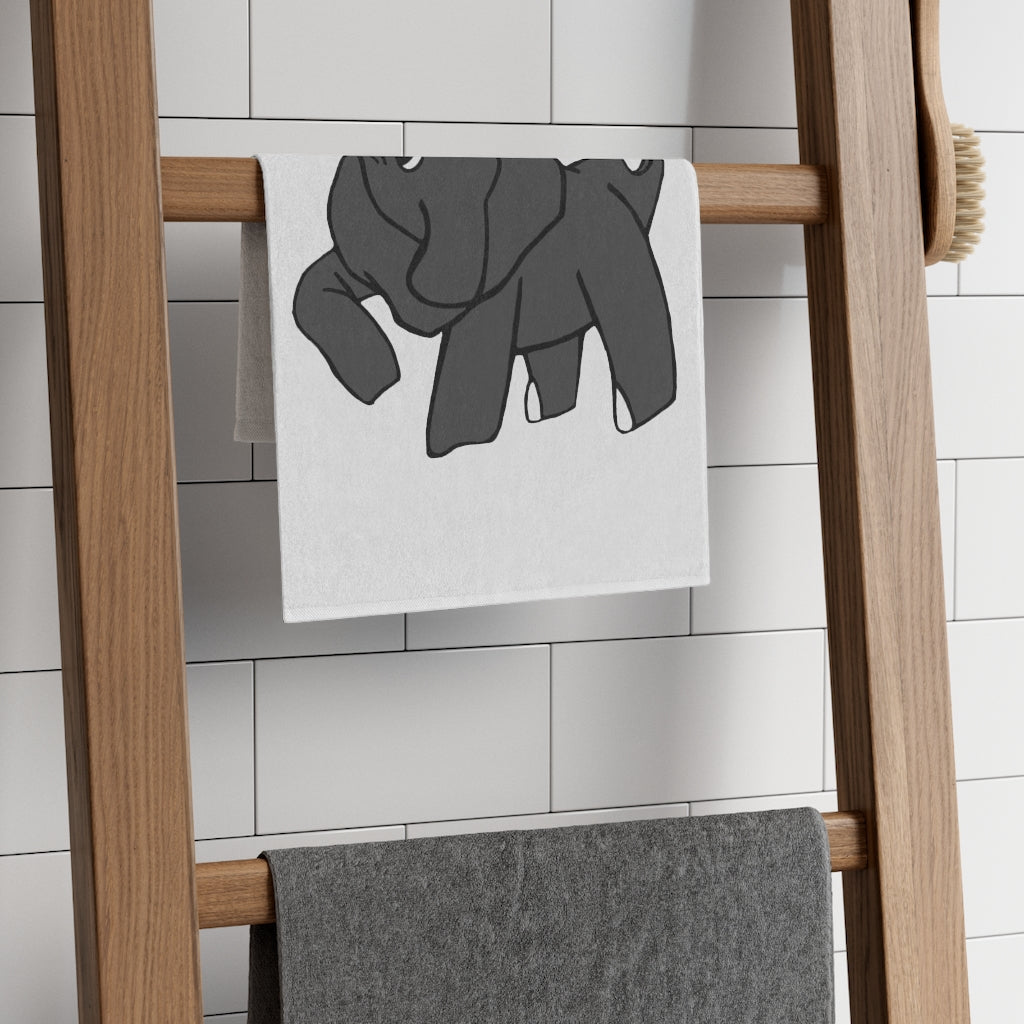 Electron Rally Towel, 11x18 inches, featuring absorbent cotton and soft printed mink polyester, personalized design options.