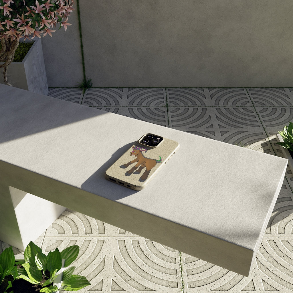 Elkwok Biodegradable Case made from plant-based materials, featuring a slim design and precise cutouts for connectivity.