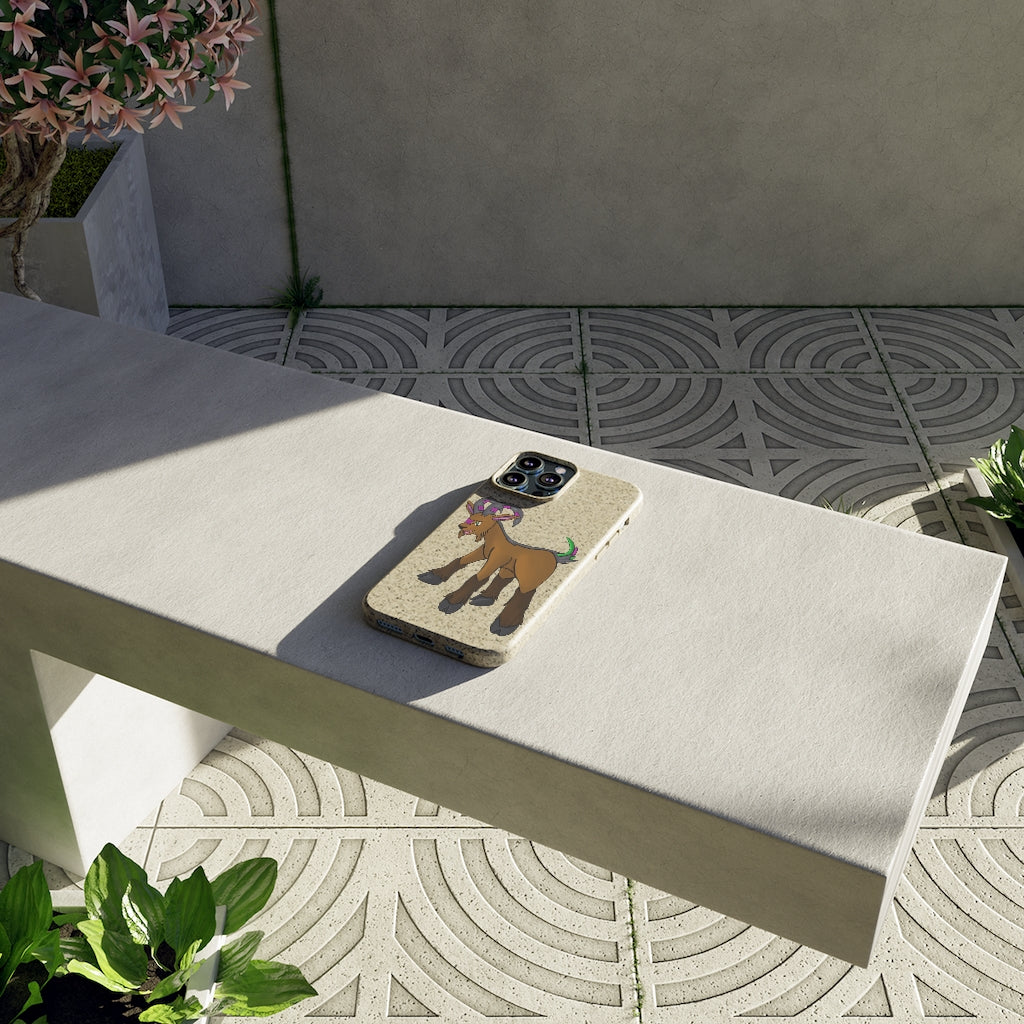 Elkwok Biodegradable Case made from plant-based materials, featuring a slim design and precise cutouts for connectivity.