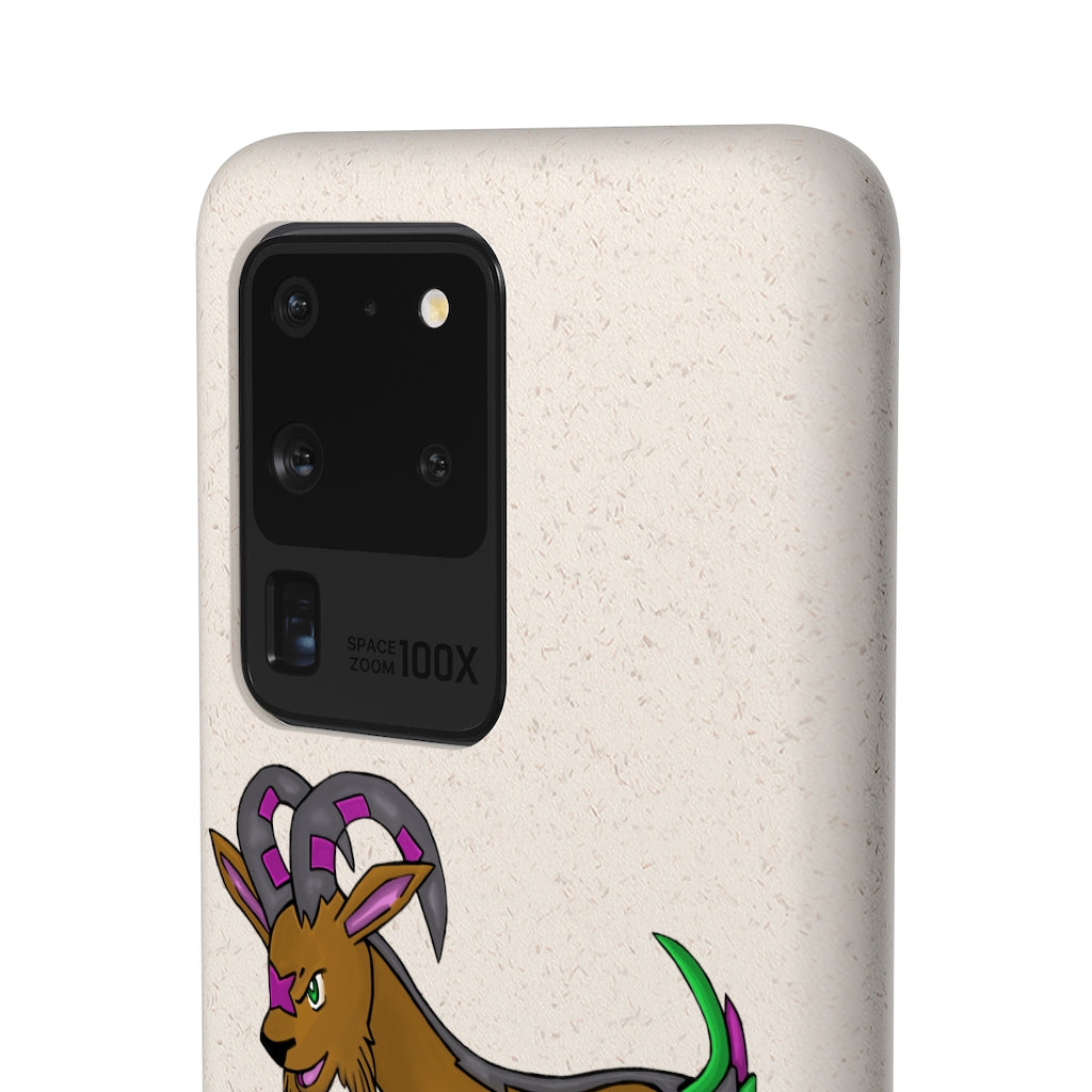 Elkwok Biodegradable Case made from plant-based materials, featuring a slim design and precise cutouts for connectivity.