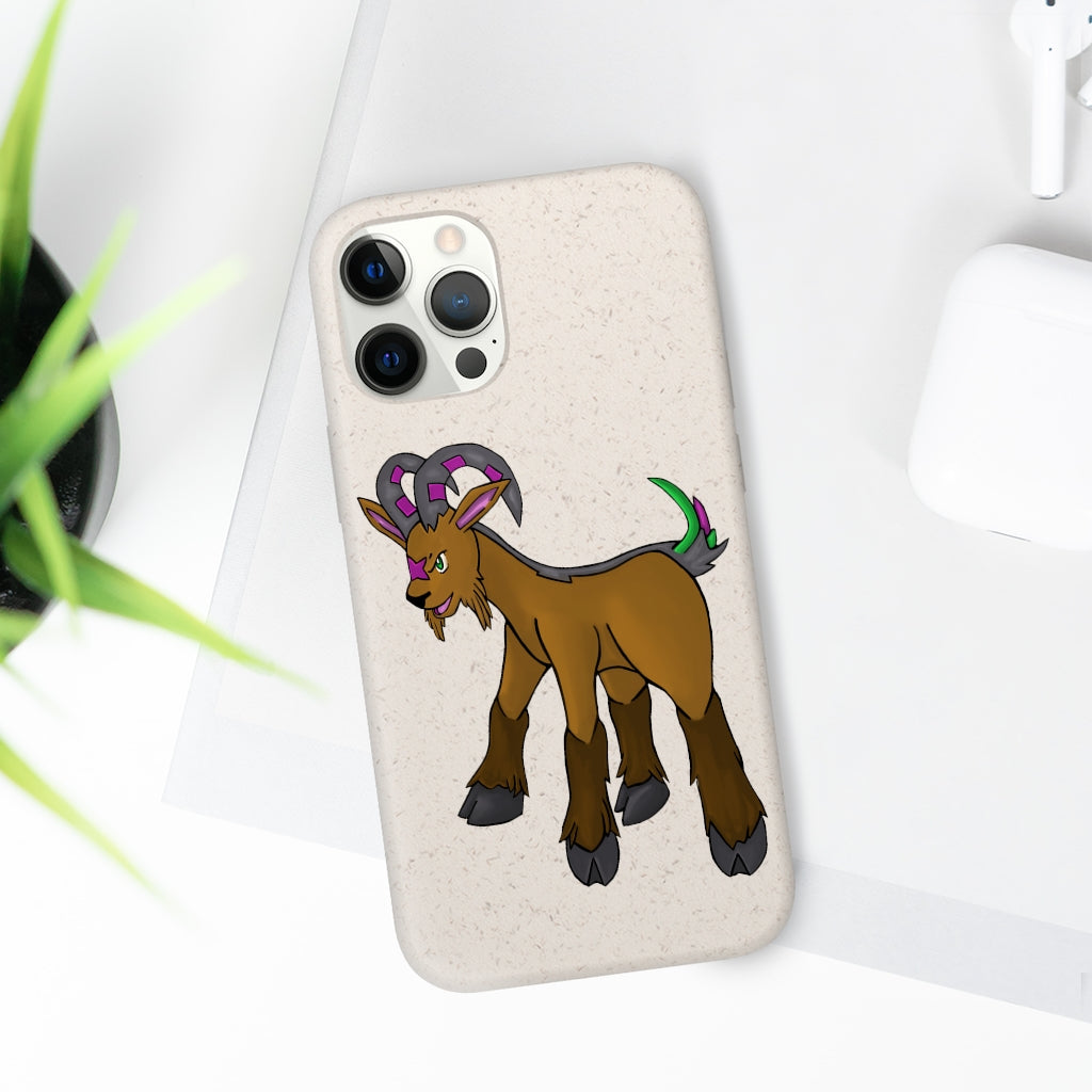 Elkwok Biodegradable Case made from plant-based materials, featuring a slim design and precise cutouts for connectivity.