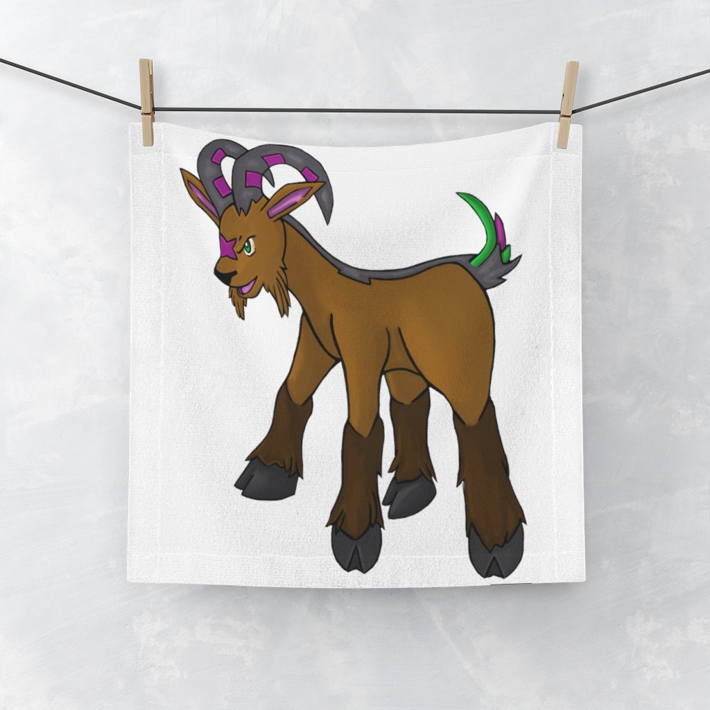 Elkwok Face Towel featuring a soft polyester blend front and absorbent cotton back, ideal for custom printing.