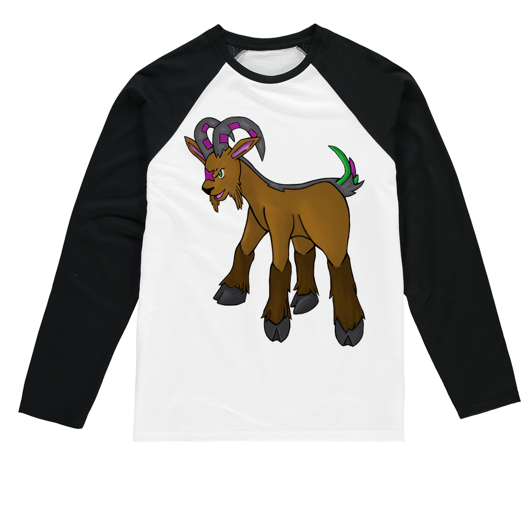 Elkwok Sublimation Baseball Long Sleeve T-Shirt featuring a crew neck and long sleeves, designed for sublimation printing with a stylish fit.