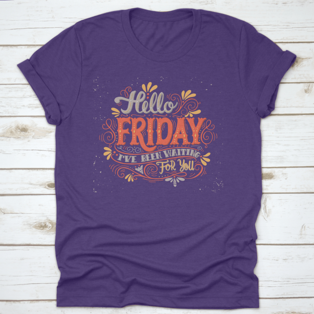 Ello Friday motivational t-shirt in Sport Grey, made from 100% cotton with inspirational text.