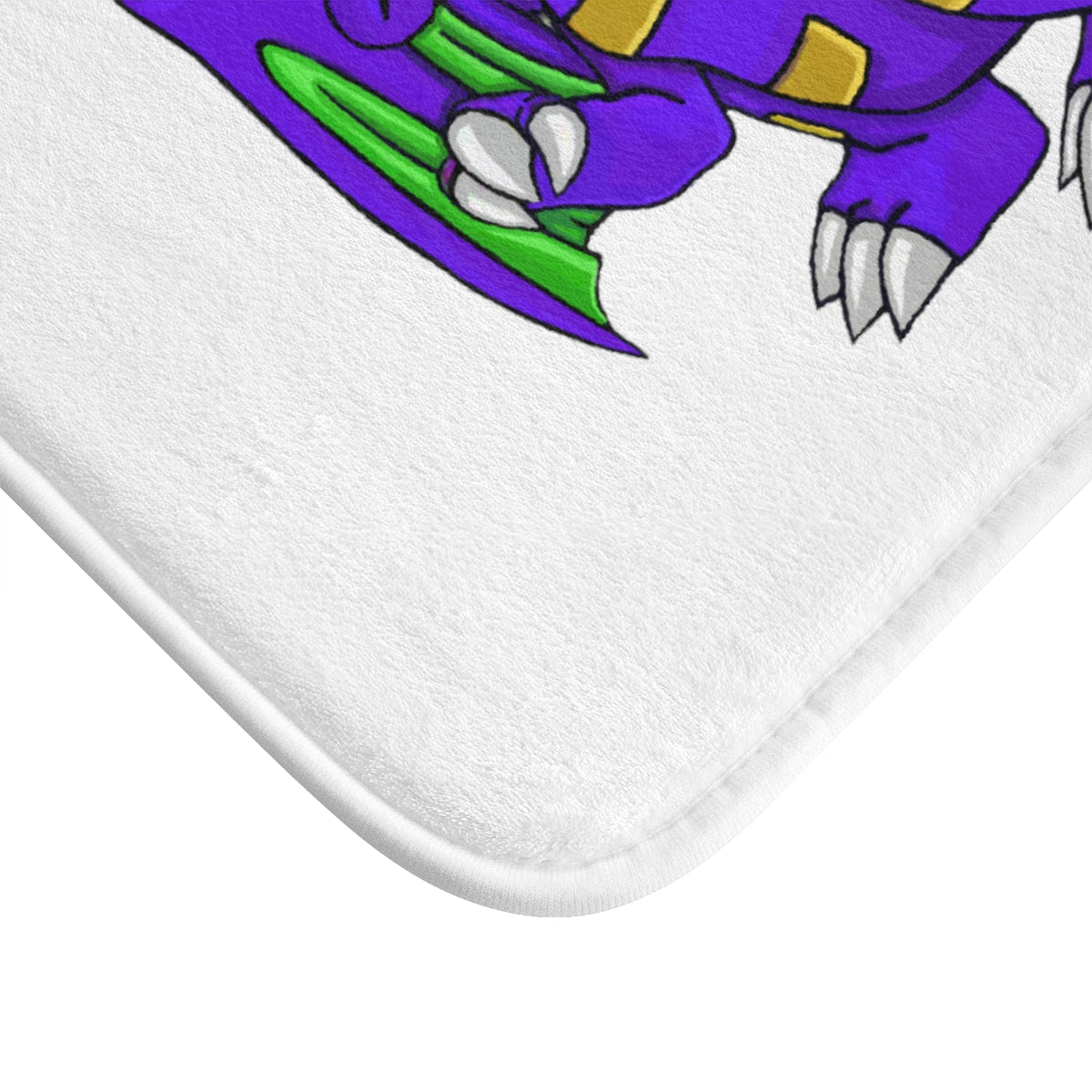 Emiletas Bath Mat featuring stylish design and anti-slip backing, made from soft microfiber material.