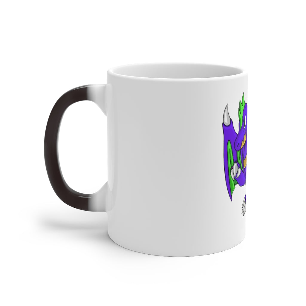 Emiletas Color Changing Mug showcasing its unique color transformation with a hot beverage inside.