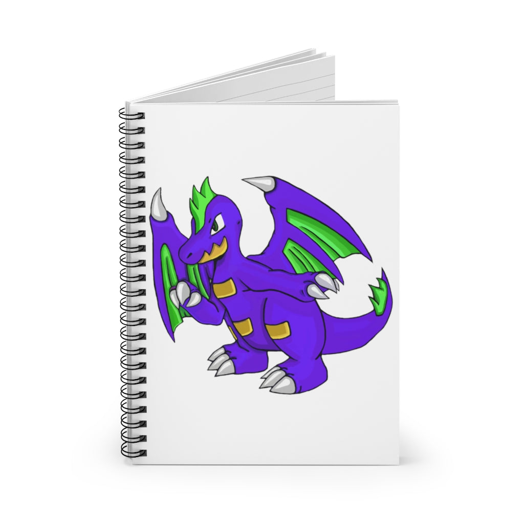 Emiletas Spiral Notebook featuring a colorful printed cover and ruled line pages, ideal for notes and lists.