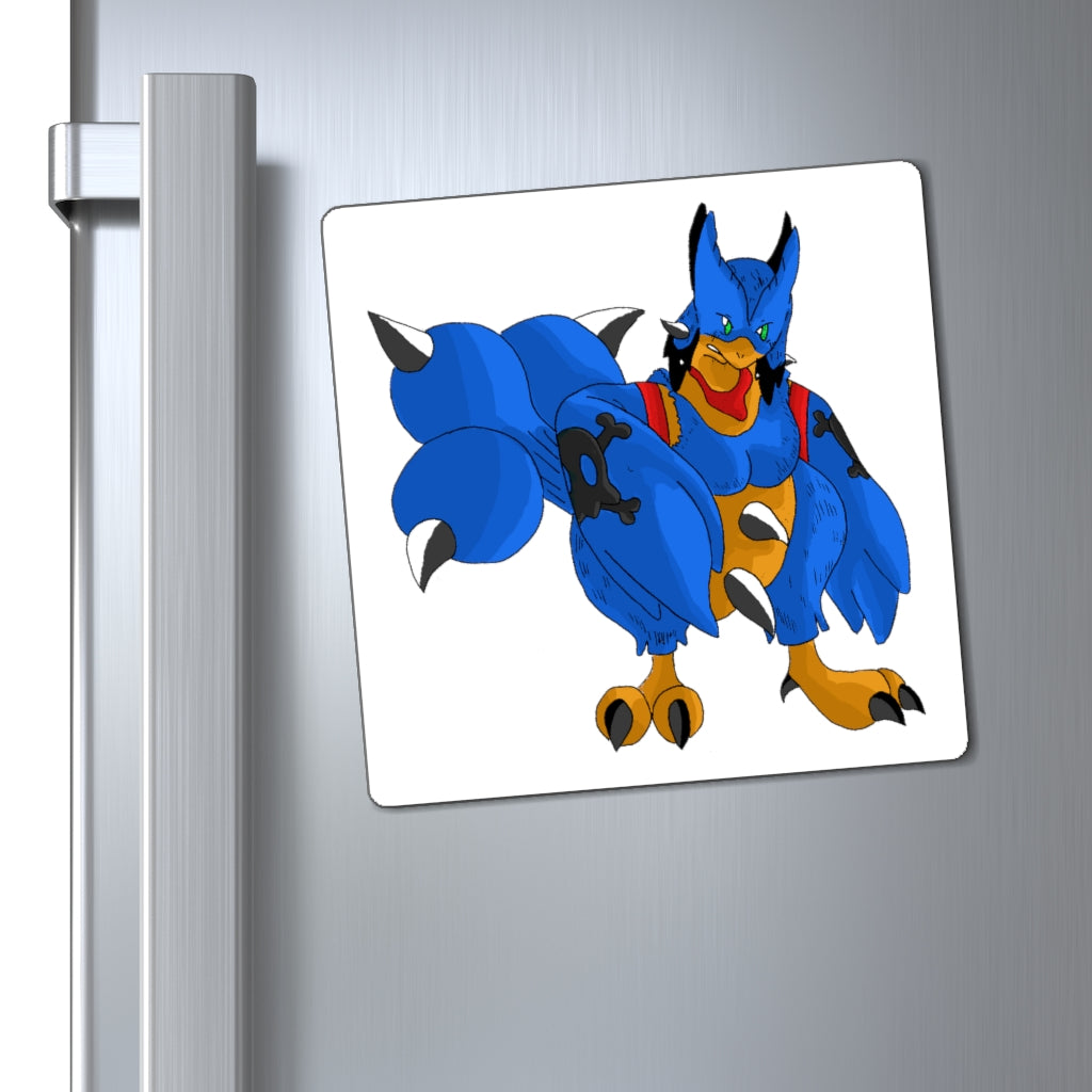 A collection of Empeor Magnets showcasing their strong holding power and sleek black backing, ideal for displaying messages on metallic surfaces.