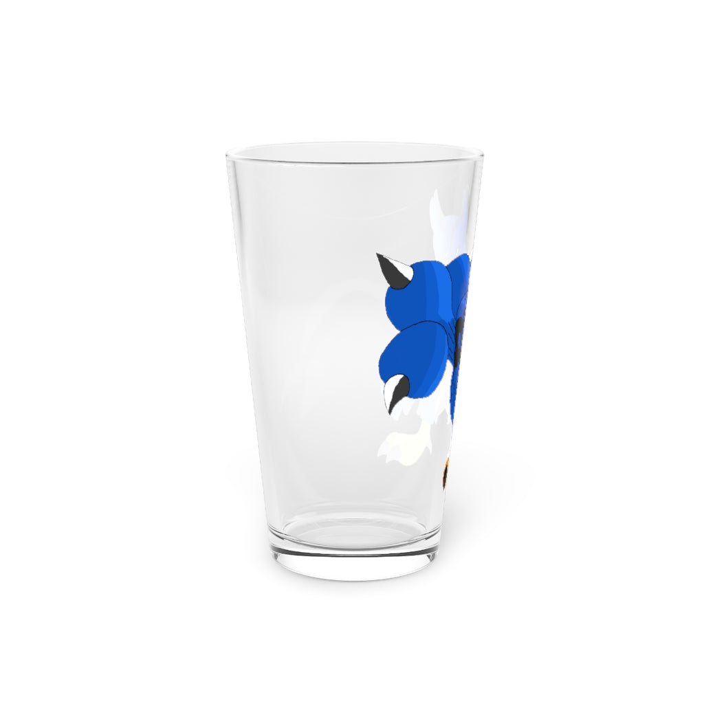 Empeor Pint Glass, 16oz, clear glass with custom printing options, ideal for beverages.