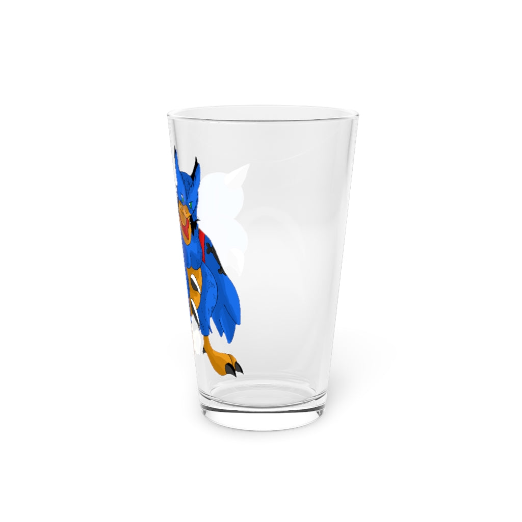 Empeor Pint Glass, 16oz, clear glass with custom printing options, ideal for beverages.