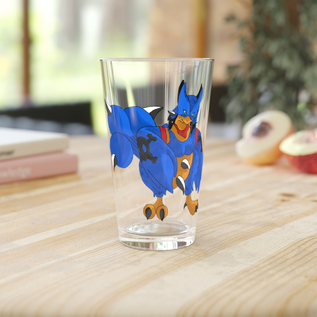 Empeor Pint Glass, 16oz, clear glass with custom printing options, ideal for beverages.