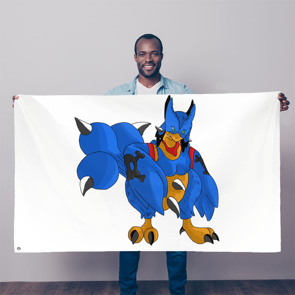 Empeor Sublimation Flag measuring 5FT x 3FT, made of durable polyester fabric with double-stitched edges and eyelets for hanging.