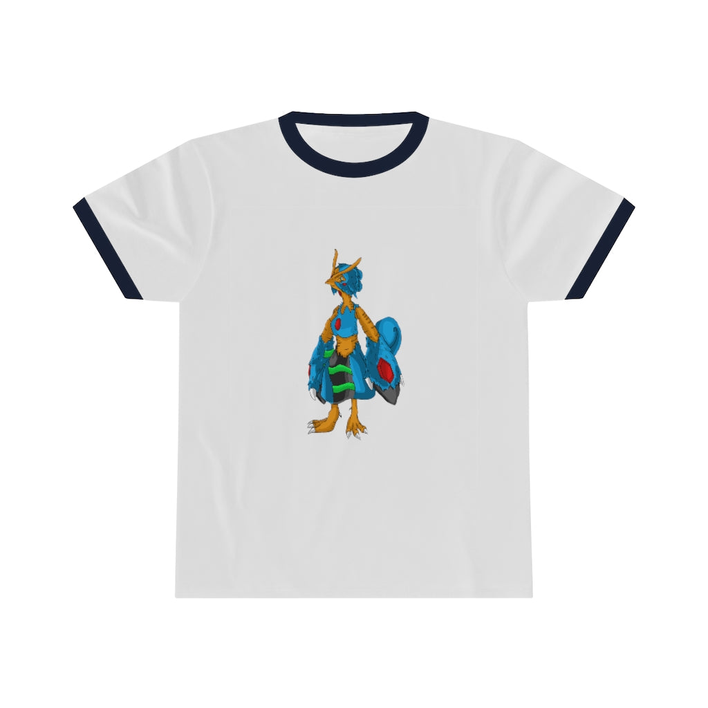 Empress Unisex Ringer Tee in various colors, showcasing its lightweight fabric and stylish design.