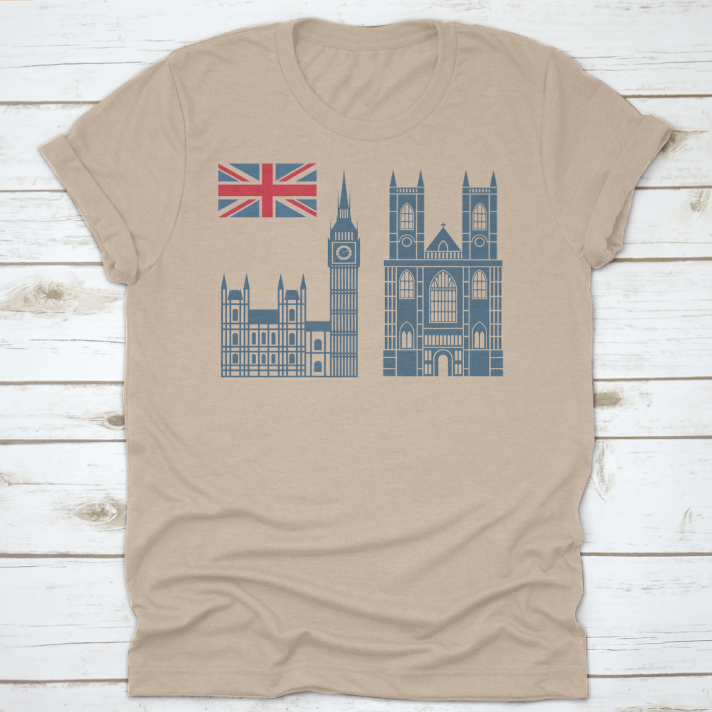 Trendy England Set featuring isolated architecture design on a white background, showcasing its stylish and comfortable appeal.
