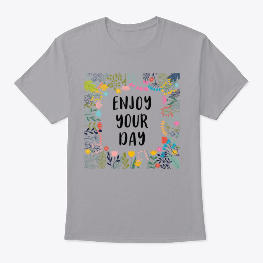 A comfortable cotton shirt featuring an inspirational quote, perfect for casual wear.