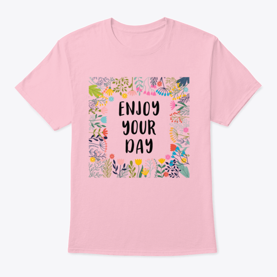 A comfortable cotton shirt featuring an inspirational quote, perfect for casual wear.