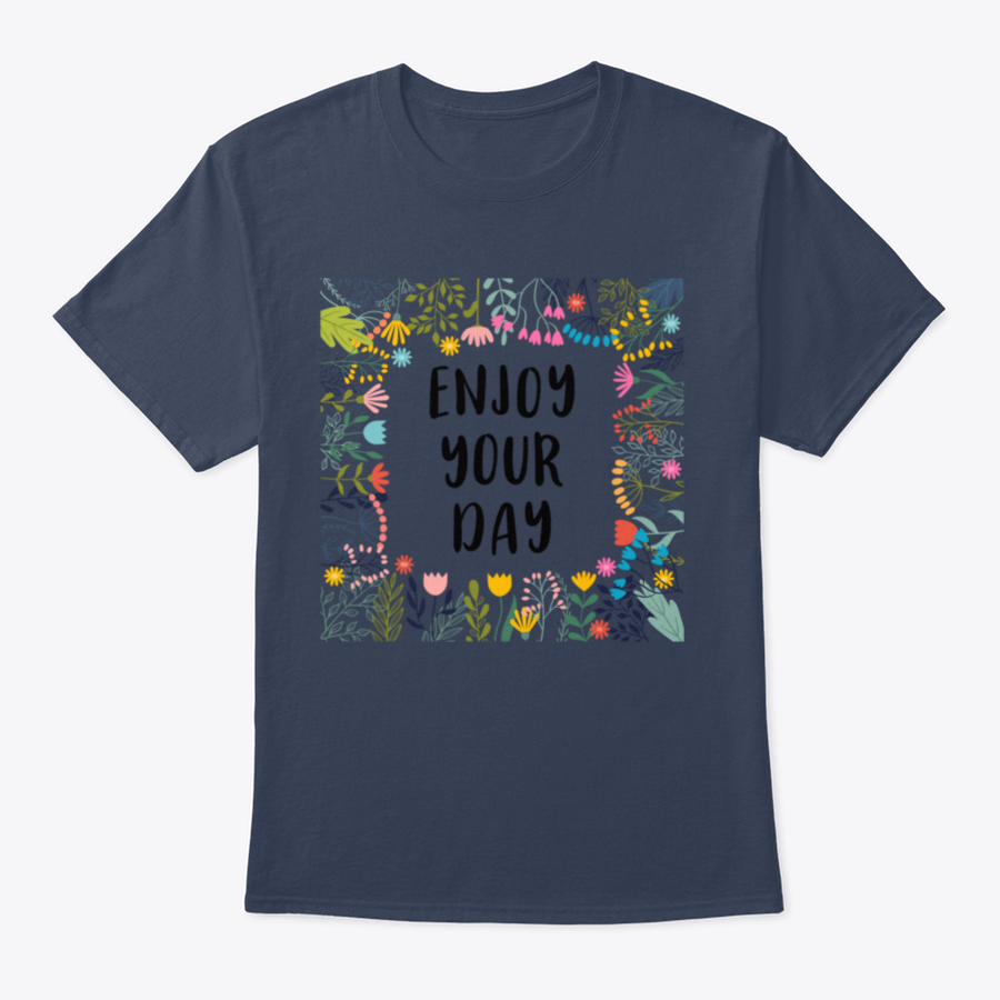 A comfortable cotton shirt featuring an inspirational quote, perfect for casual wear.