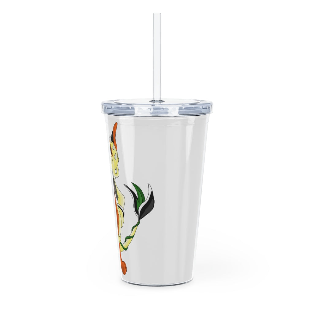 Ephanight Plastic Tumbler with Straw, featuring a customizable design and double wall insulation, perfect for events.