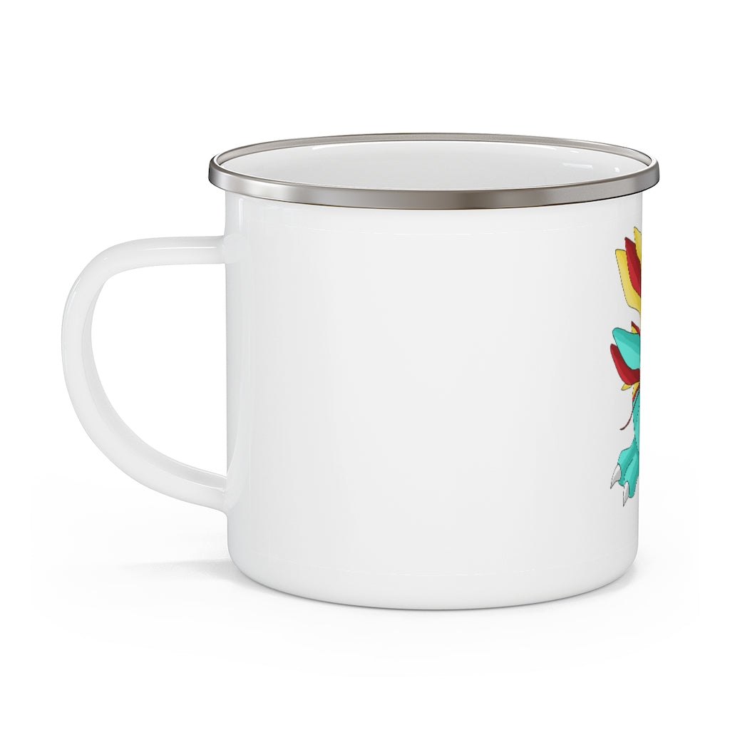 Fabaraess Enamel Camping Mug with a stylish design, perfect for outdoor adventures and personalized prints.