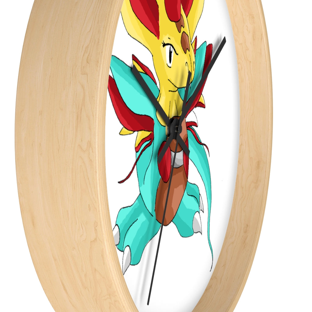 Fabaraess Wall Clock with wooden frame and plexiglass face, showcasing a stylish design for indoor use.