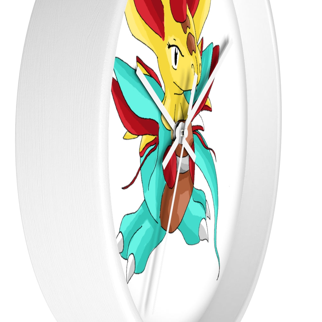 Fabaraess Wall Clock with wooden frame and plexiglass face, showcasing a stylish design for indoor use.