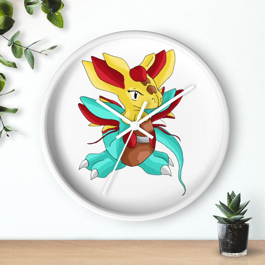 Fabaraess Wall Clock with wooden frame and plexiglass face, showcasing a stylish design for indoor use.