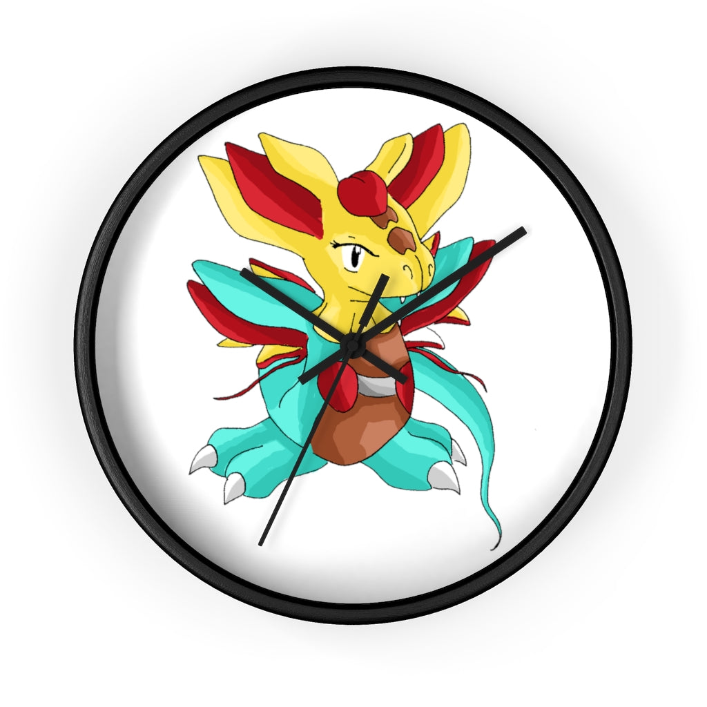 Fabaraess Wall Clock with wooden frame and plexiglass face, showcasing a stylish design for indoor use.