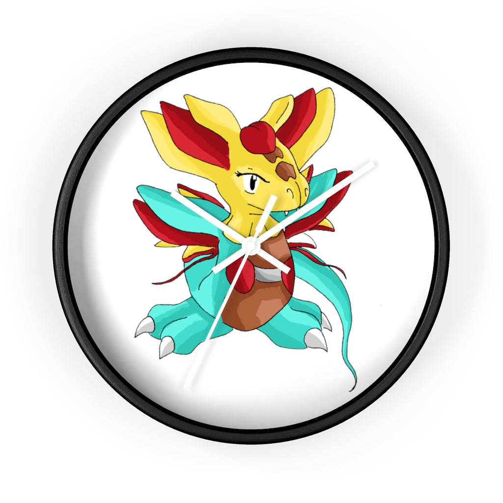 Fabaraess Wall Clock with wooden frame and plexiglass face, showcasing a stylish design for indoor use.