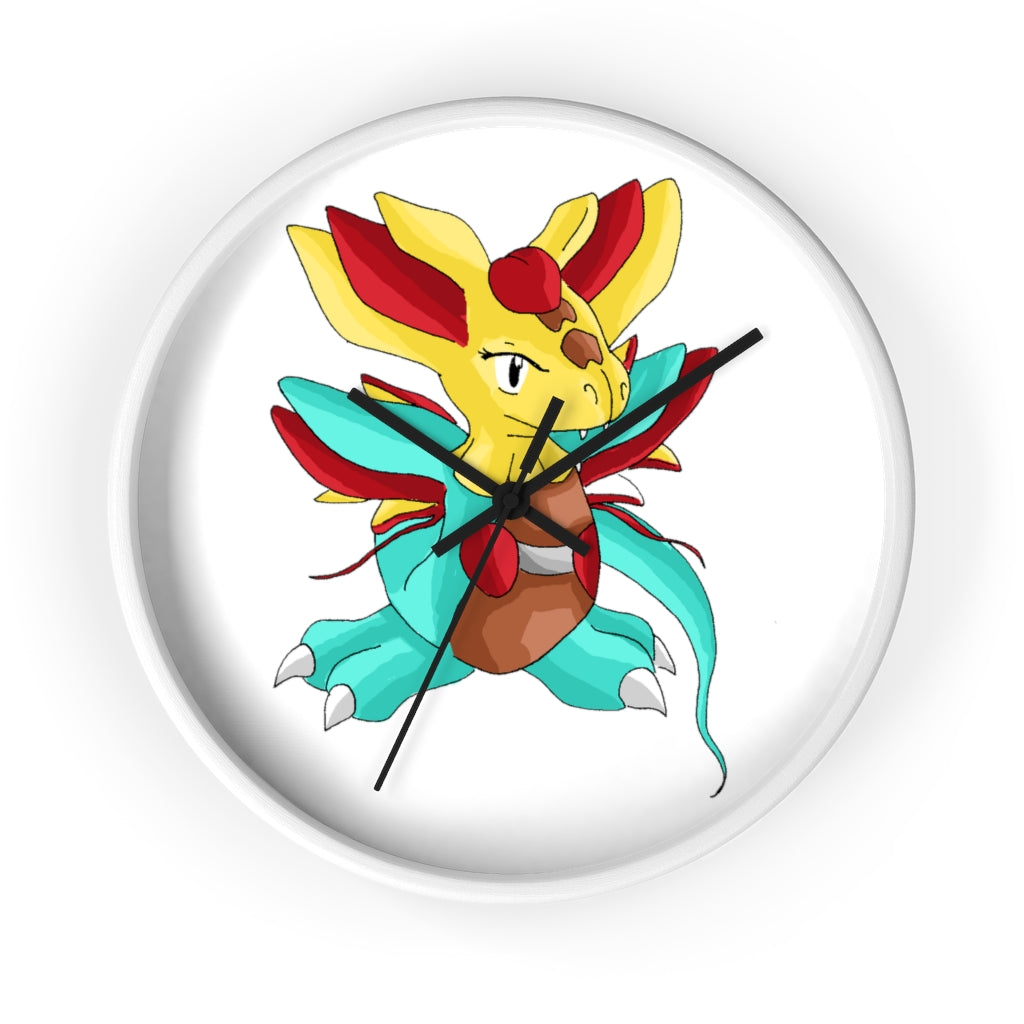 Fabaraess Wall Clock with wooden frame and plexiglass face, showcasing a stylish design for indoor use.