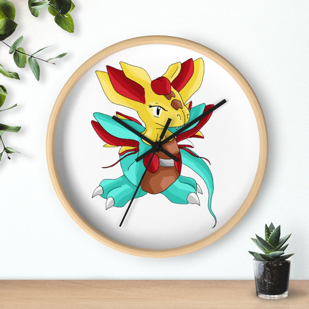 Fabaraess Wall Clock with wooden frame and plexiglass face, showcasing a stylish design for indoor use.