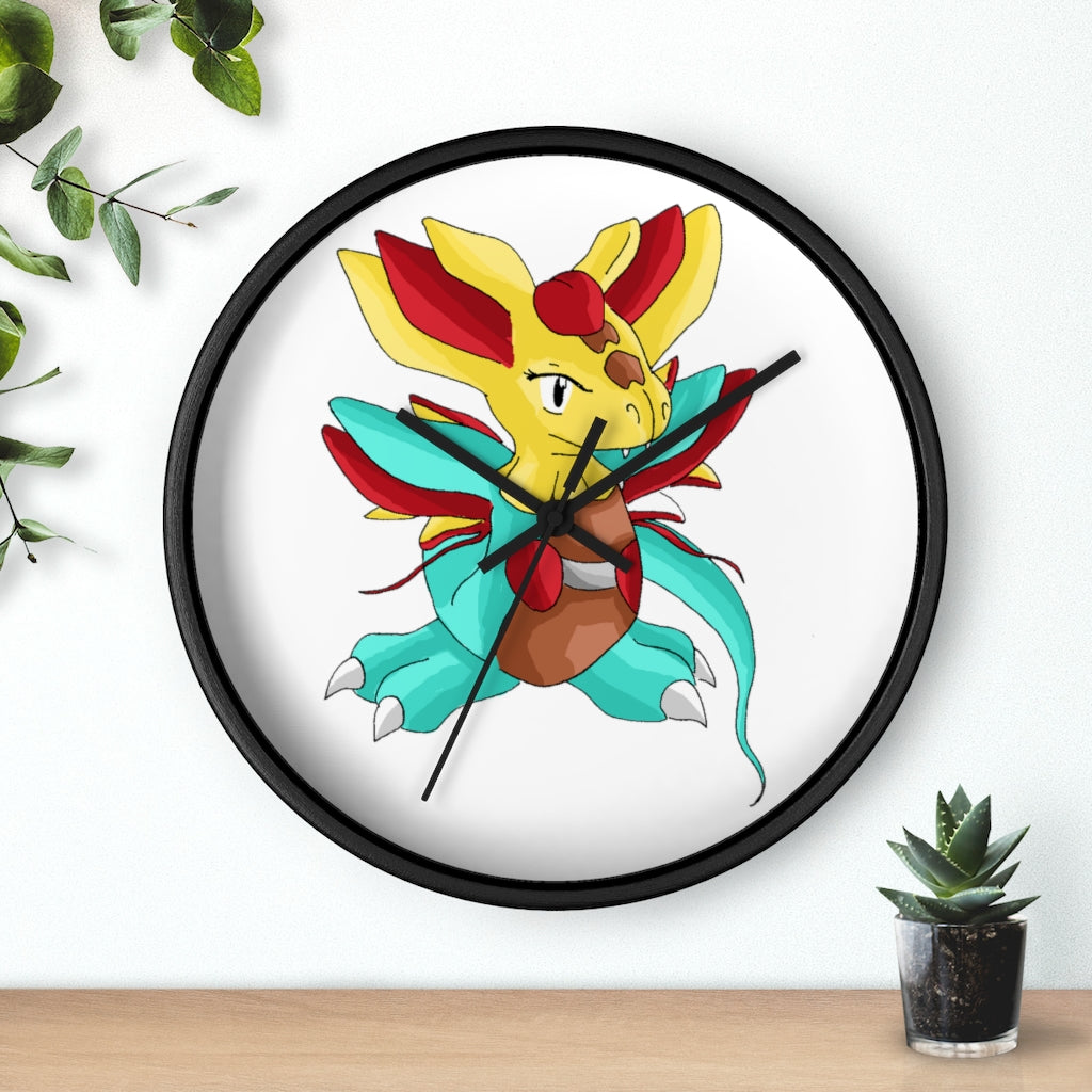 Fabaraess Wall Clock with wooden frame and plexiglass face, showcasing a stylish design for indoor use.