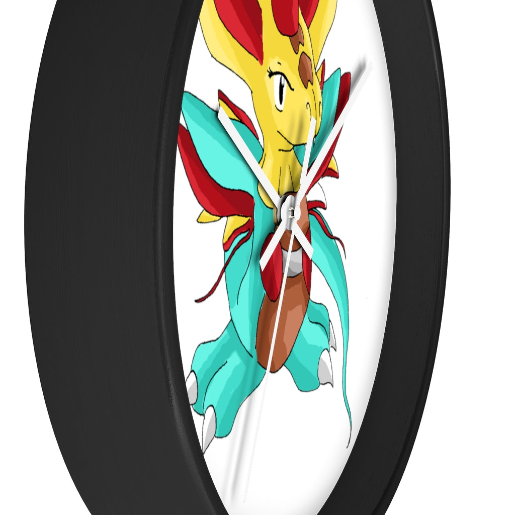 Fabaraess Wall Clock with wooden frame and plexiglass face, showcasing a stylish design for indoor use.