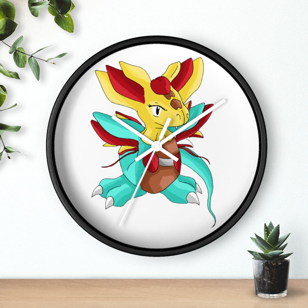 Fabaraess Wall Clock with wooden frame and plexiglass face, showcasing a stylish design for indoor use.