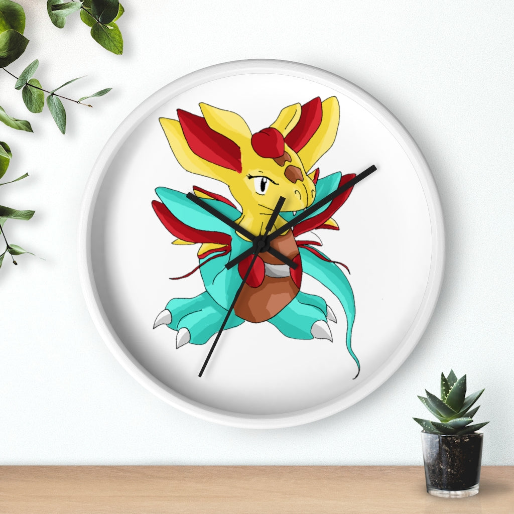 Fabaraess Wall Clock with wooden frame and plexiglass face, showcasing a stylish design for indoor use.