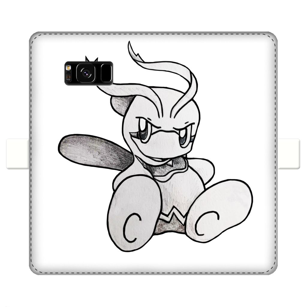 Fairyu Fully Printed Wallet Cases showcasing vibrant designs, magnetic closure, and faux leather material for iPhone and Samsung models.