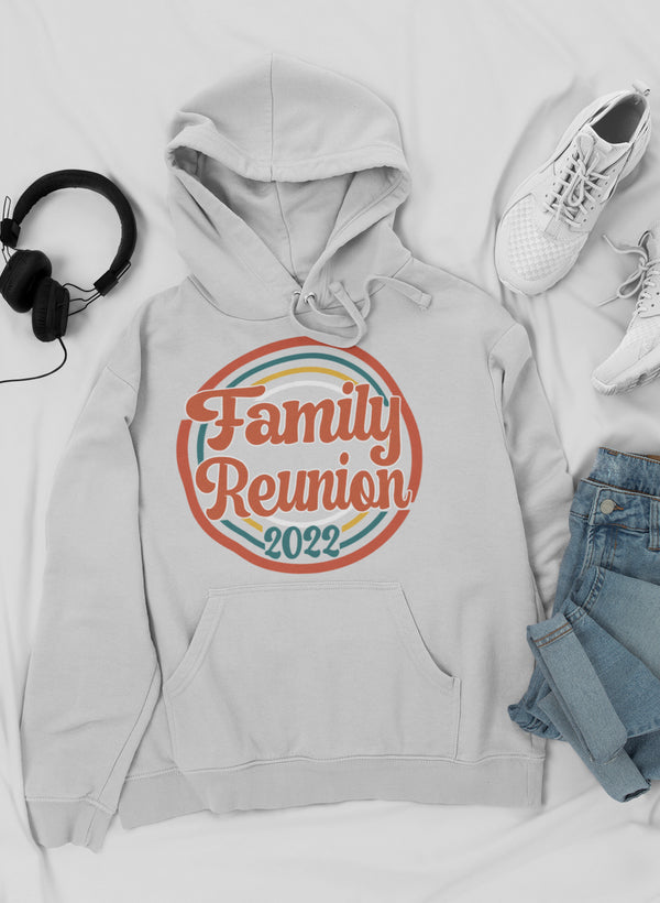 Family Reunion 2021 Hoodie featuring unique designs by top artists, made from warm cotton/poly fleece blend.