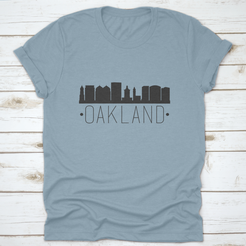 Illustration of the Oakland California skyline featuring famous monuments, showcasing vibrant colors and intricate details.