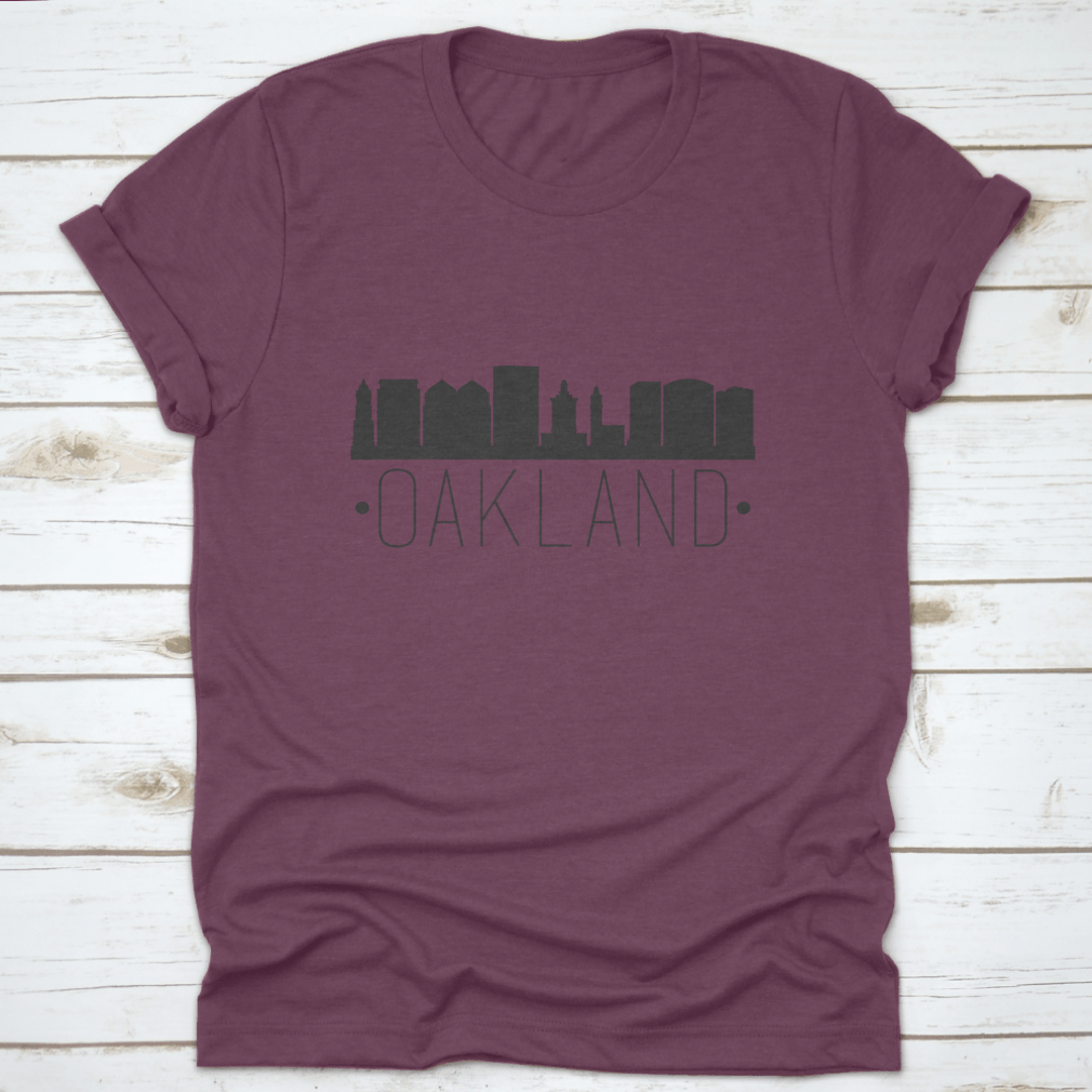 Illustration of the Oakland California skyline featuring famous monuments, showcasing vibrant colors and intricate details.