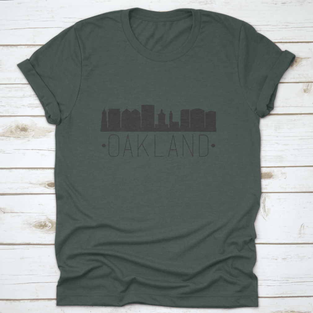 Illustration of the Oakland California skyline featuring famous monuments, showcasing vibrant colors and intricate details.
