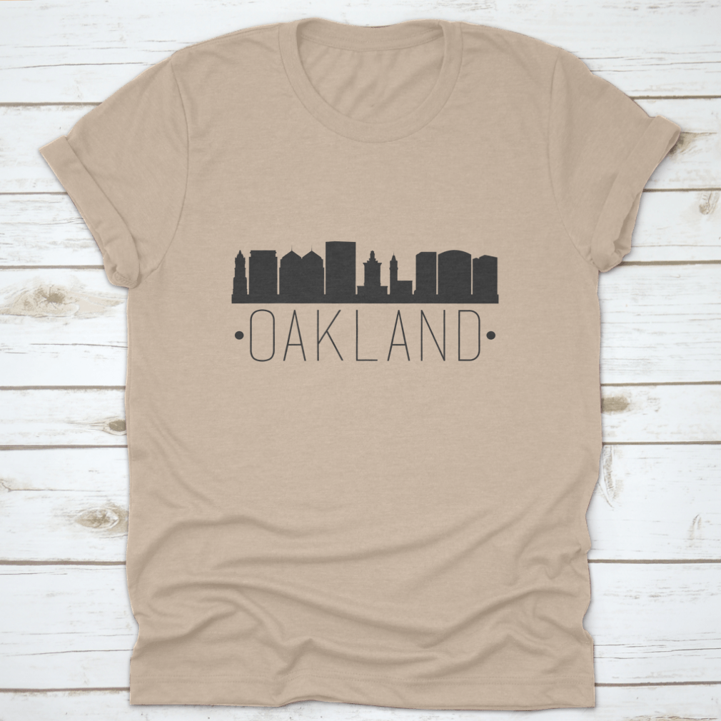 Illustration of the Oakland California skyline featuring famous monuments, showcasing vibrant colors and intricate details.