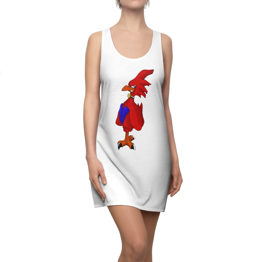 Faulkner Women's Cut & Sew Racerback Dress showcasing a stylish and feminine design with a sporty racerback.