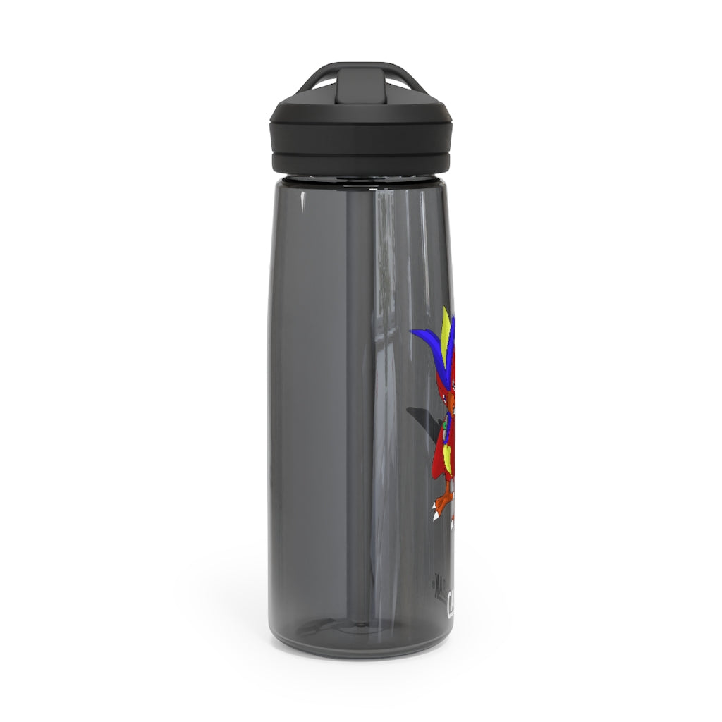 Faulkoneir CamelBak Eddy® Water Bottle in 20oz and 25oz sizes, showcasing its durable Tritan™ material and spill-proof design.