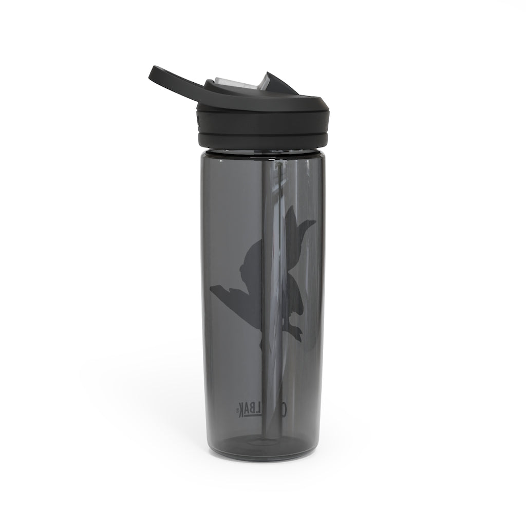 Faulkoneir CamelBak Eddy® Water Bottle in 20oz and 25oz sizes, showcasing its durable Tritan™ material and spill-proof design.