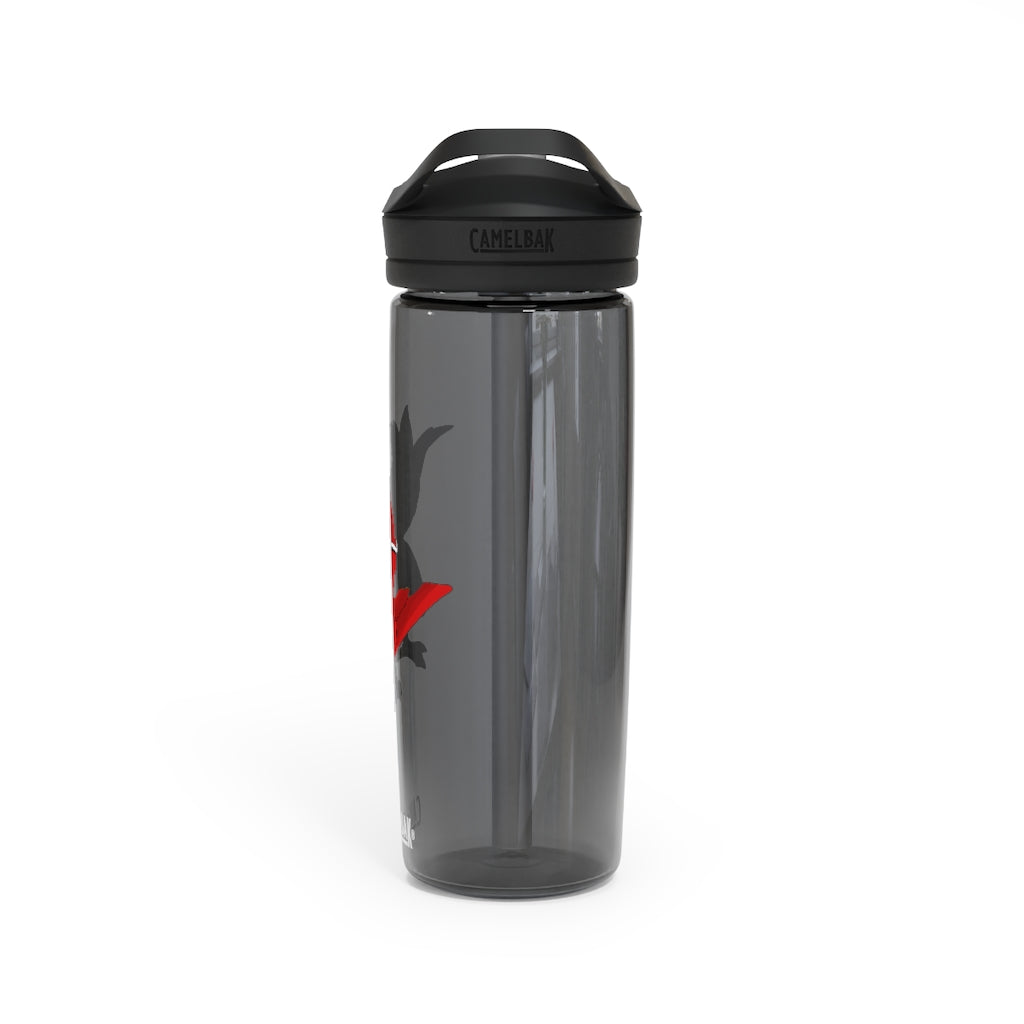 Faulkoneir CamelBak Eddy® Water Bottle in 20oz and 25oz sizes, showcasing its durable Tritan™ material and spill-proof design.