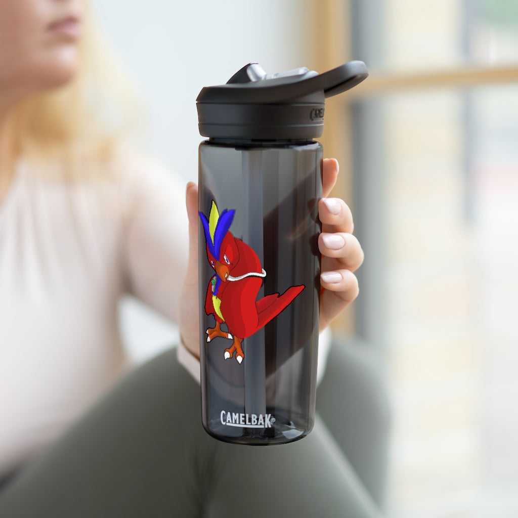 Faulkoneir CamelBak Eddy® Water Bottle in 20oz and 25oz sizes, showcasing its durable Tritan™ material and spill-proof design.