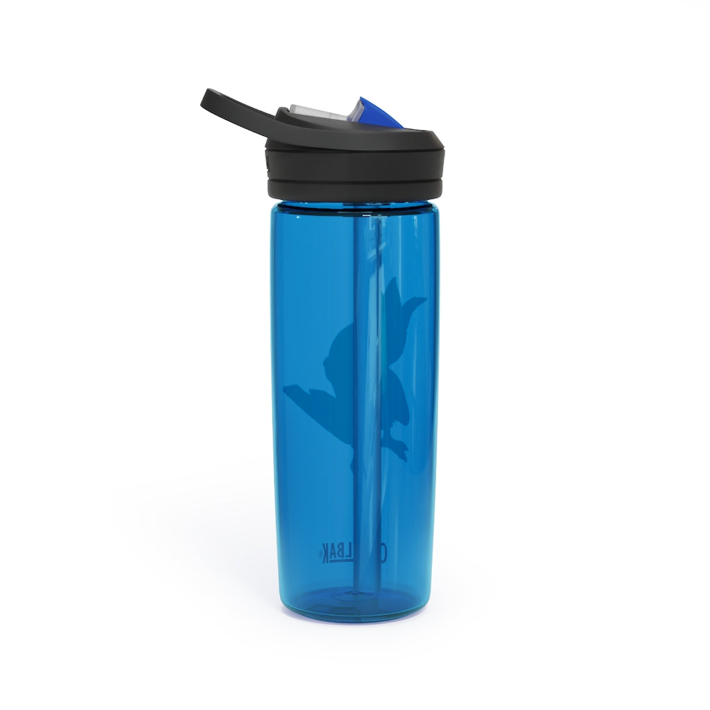 Faulkoneir CamelBak Eddy® Water Bottle in 20oz and 25oz sizes, showcasing its durable Tritan™ material and spill-proof design.