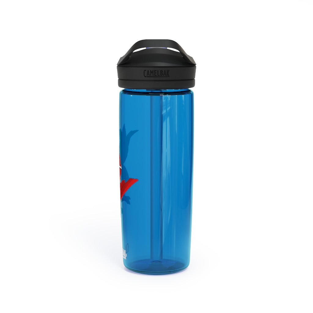 Faulkoneir CamelBak Eddy® Water Bottle in 20oz and 25oz sizes, showcasing its durable Tritan™ material and spill-proof design.
